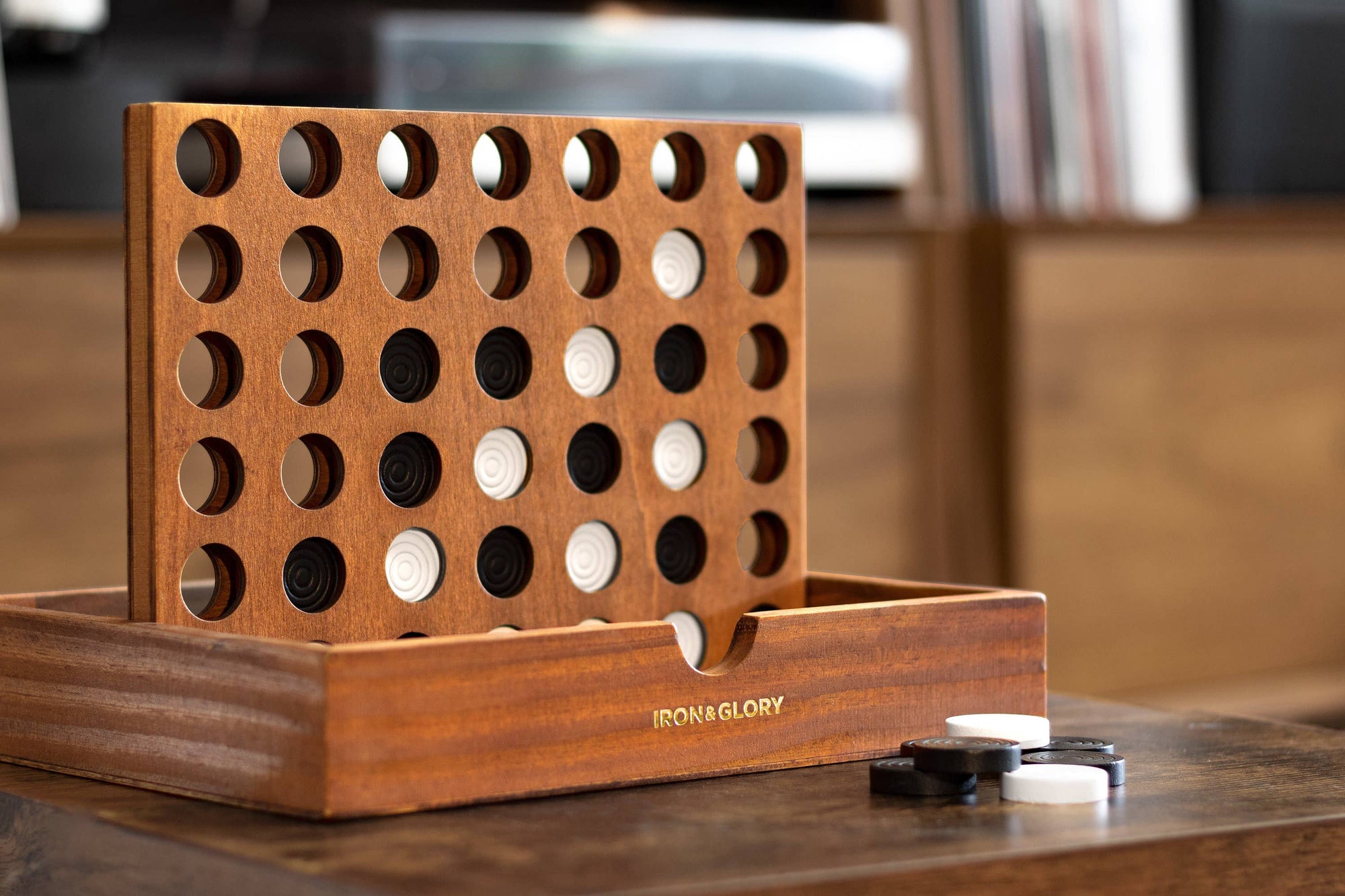 Deluxe Connect Four Wooden Game