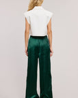 Satin Track Pants with Side Stripes