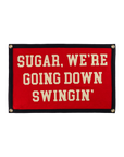 Sugar, We're Going Down Swingin' Camp Flag • Fall Out Boy x Oxford Pennant