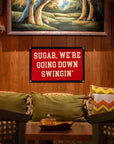 Sugar, We're Going Down Swingin' Camp Flag • Fall Out Boy x Oxford Pennant