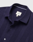 Brent Rib Knit Shirt - Navy Blazer