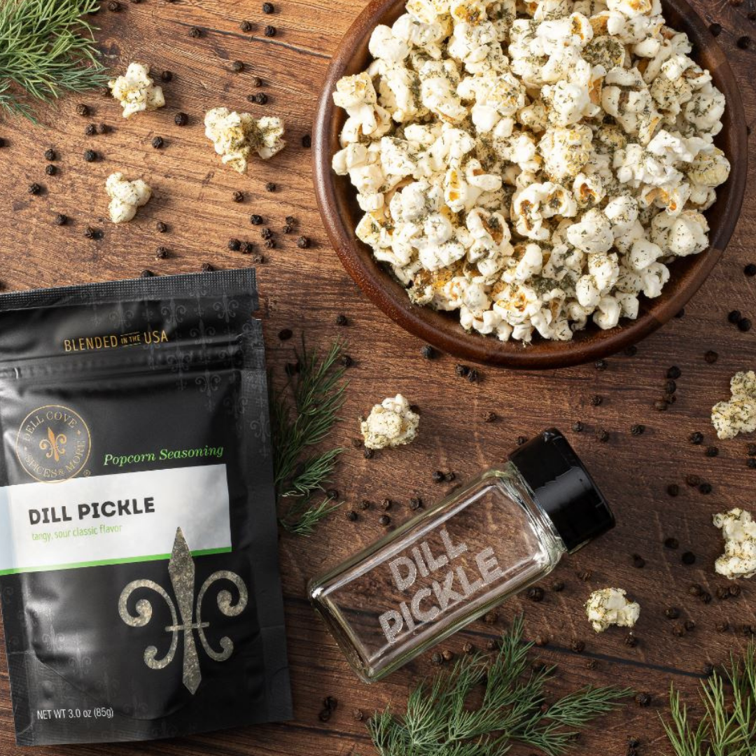 Dill Pickle Popcorn Seasoning - Tangy, Sour Snack Topping