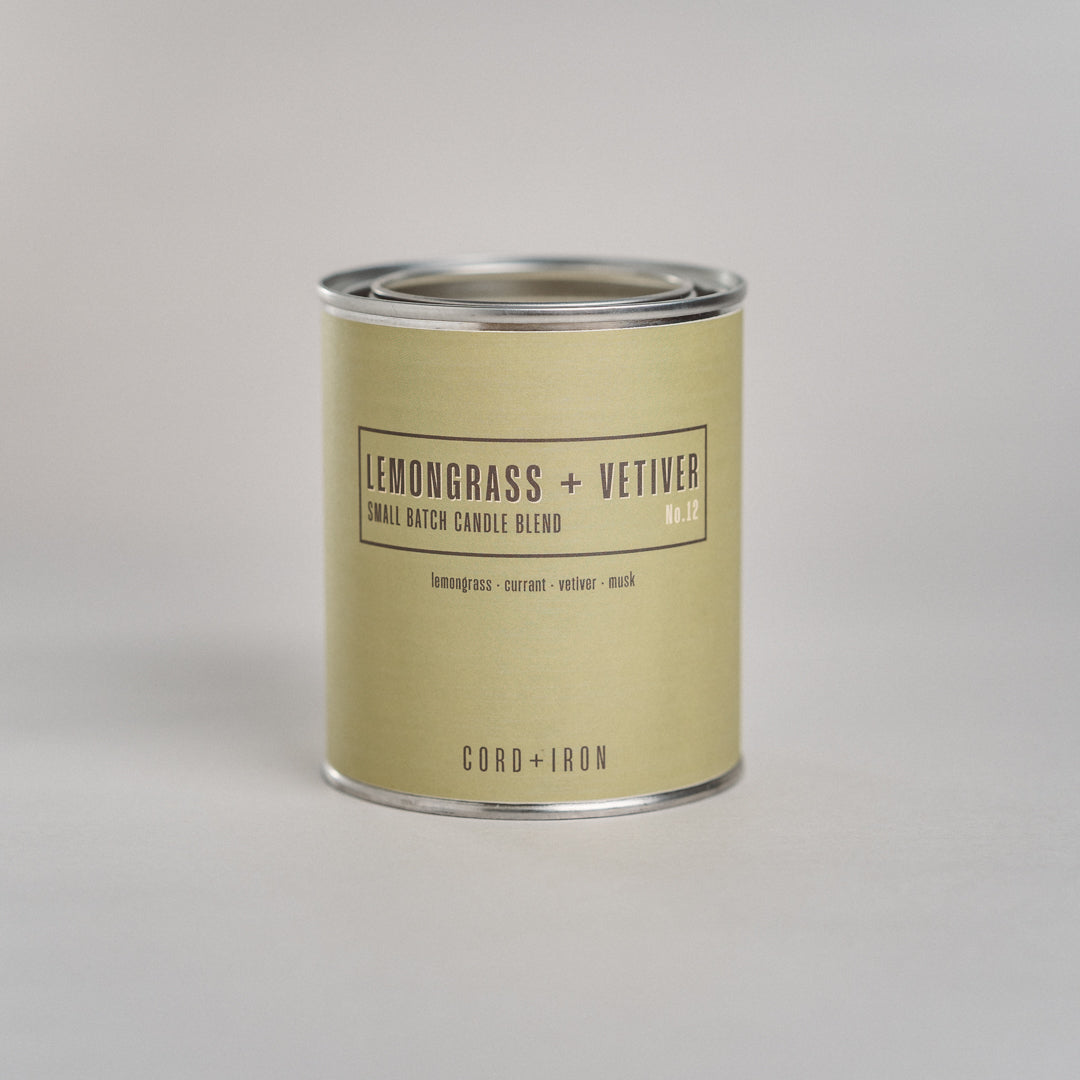 Lemongrass + Vetiver -  Soy Candle