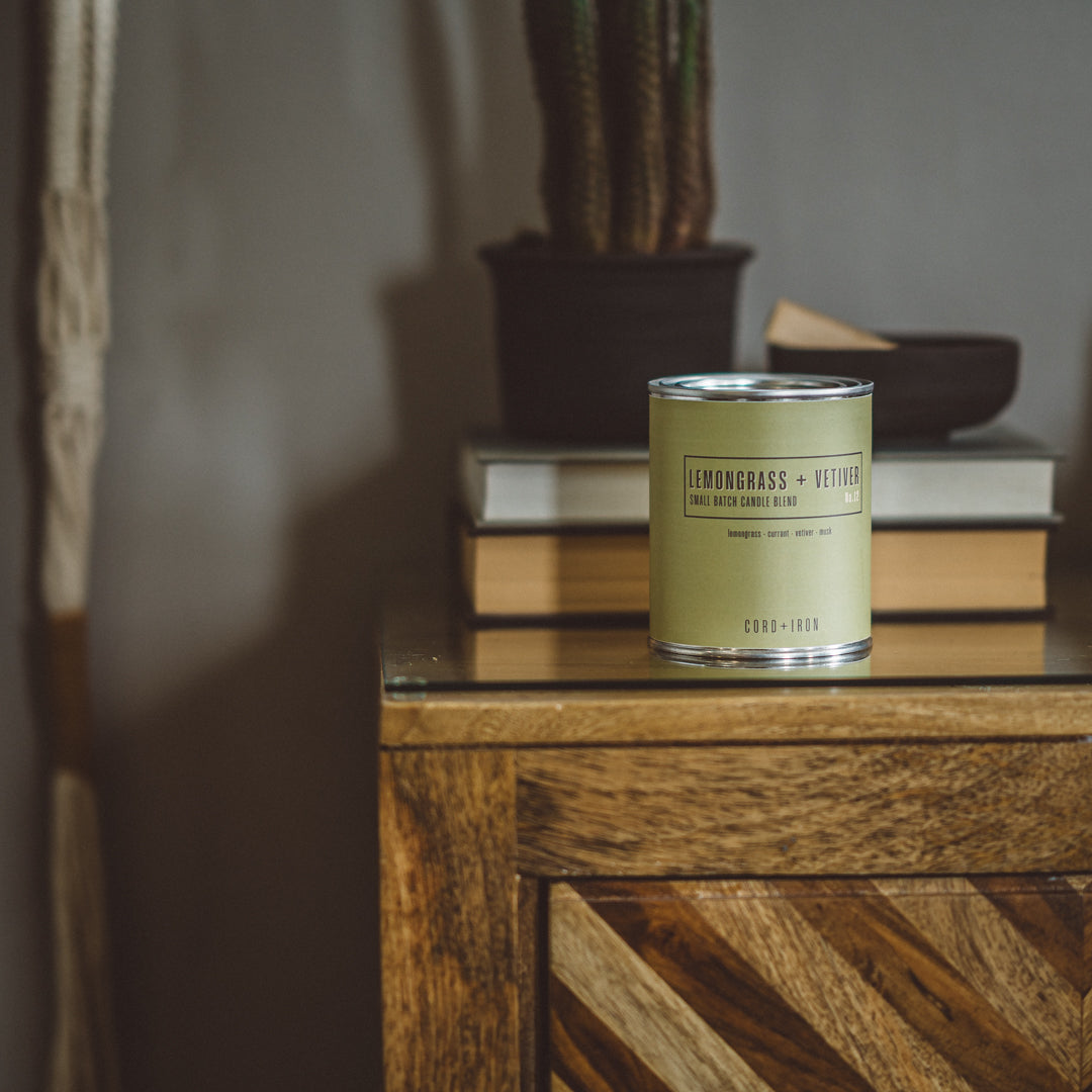 Lemongrass + Vetiver -  Soy Candle