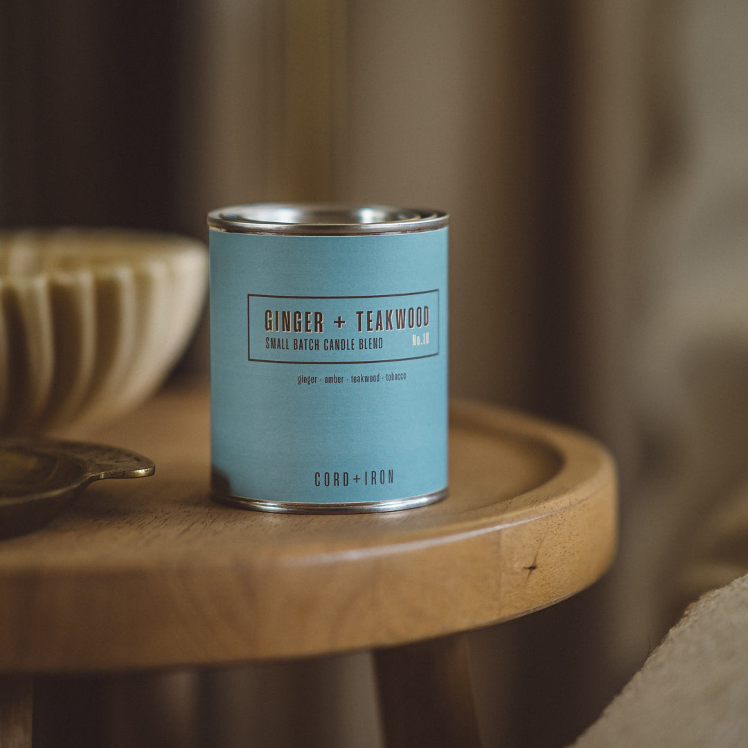 Ginger + Teakwood -  Soy Candle