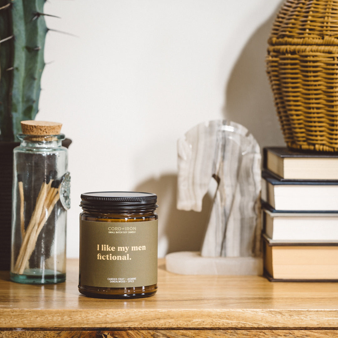 I Like My Men Fictional – Book Lovers Candle