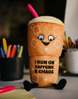 Plush Iced Coffee - I run on caffeine