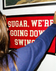 Sugar, We're Going Down Swingin' Camp Flag • Fall Out Boy x Oxford Pennant