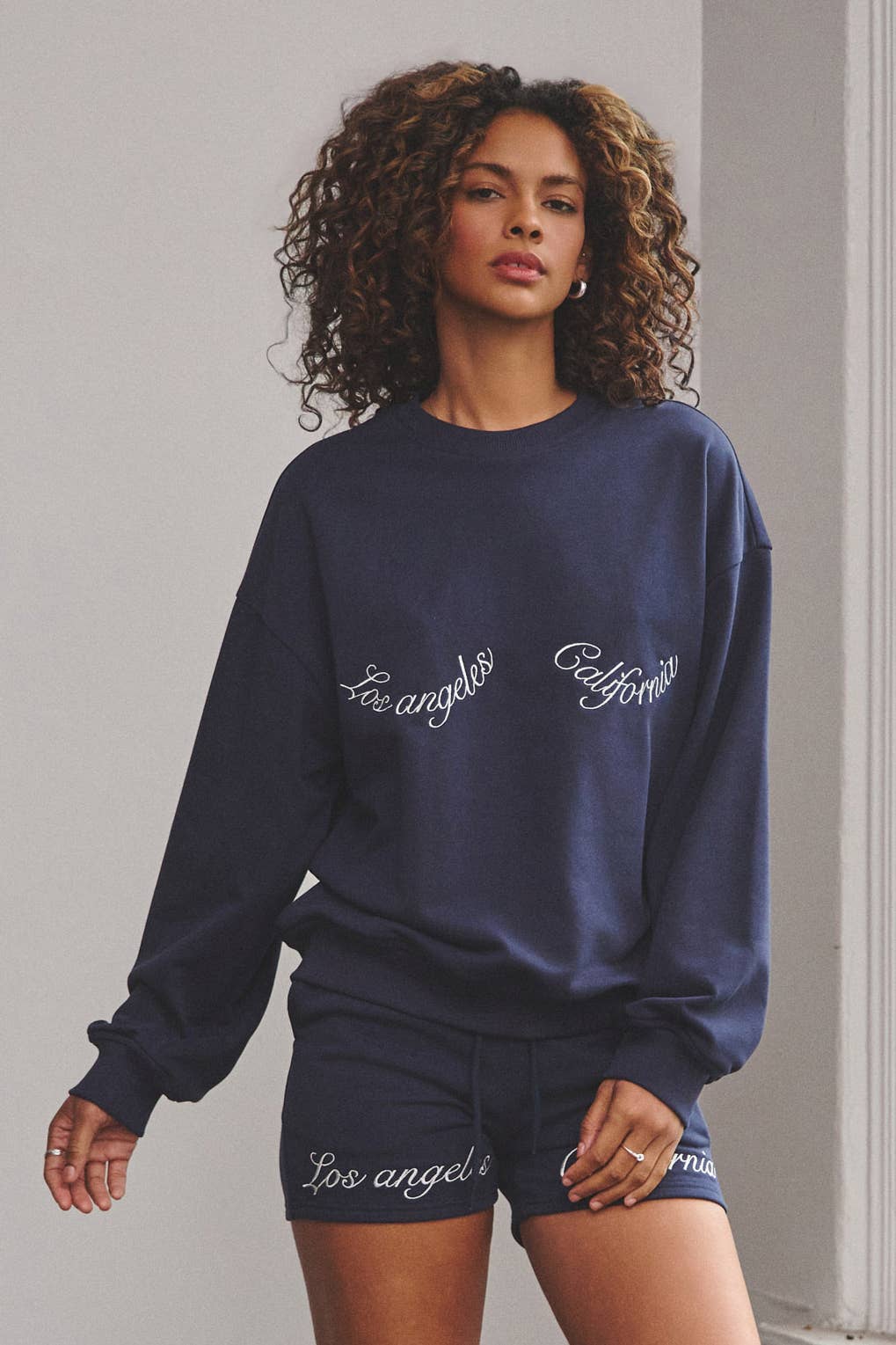 Los angeles french terry crewneck sweatshirt