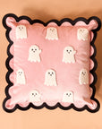 Scalloped Square Throw Pillow-Boo Crew