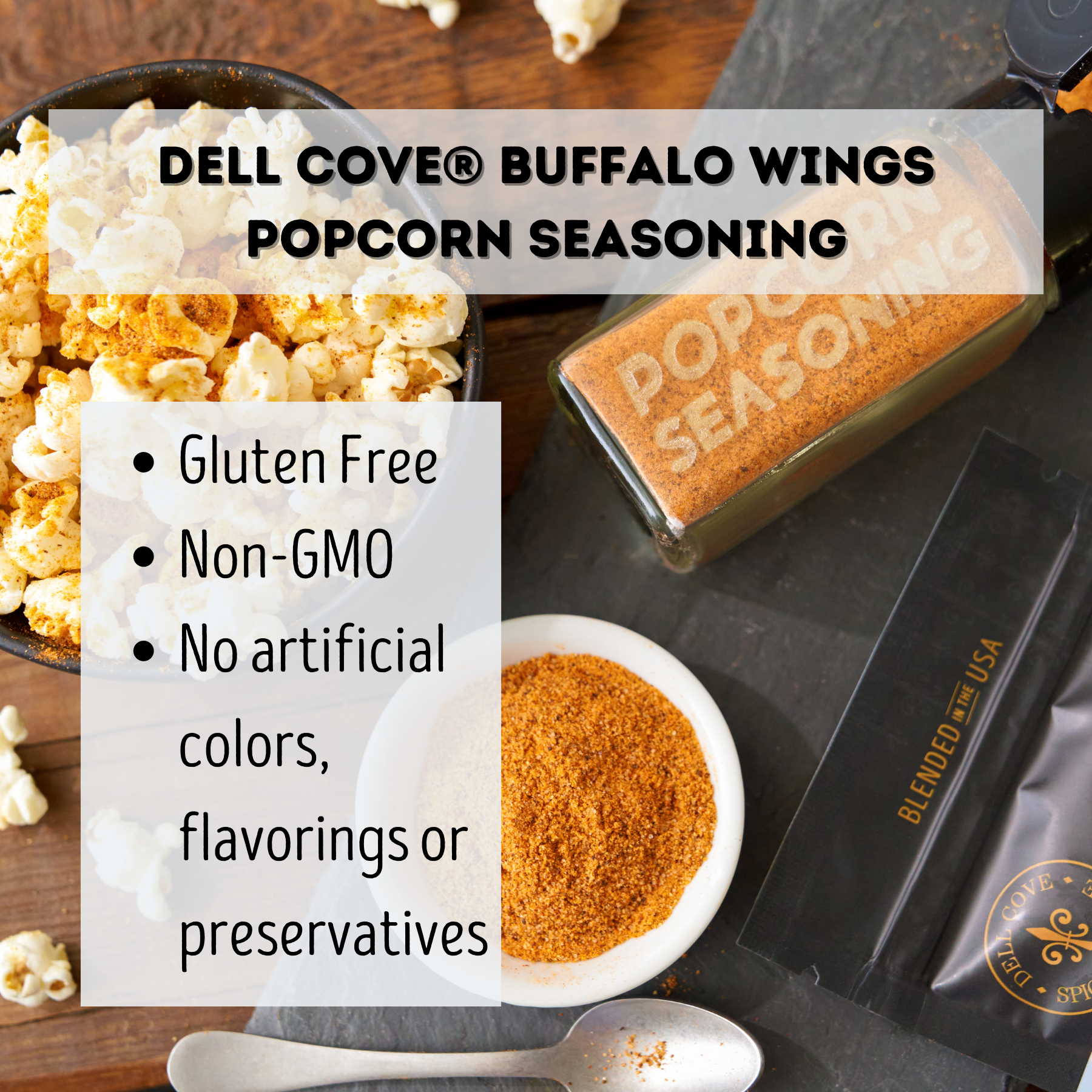 Buffalo Wings Popcorn Seasoning - Spicy Popcorn Flavor