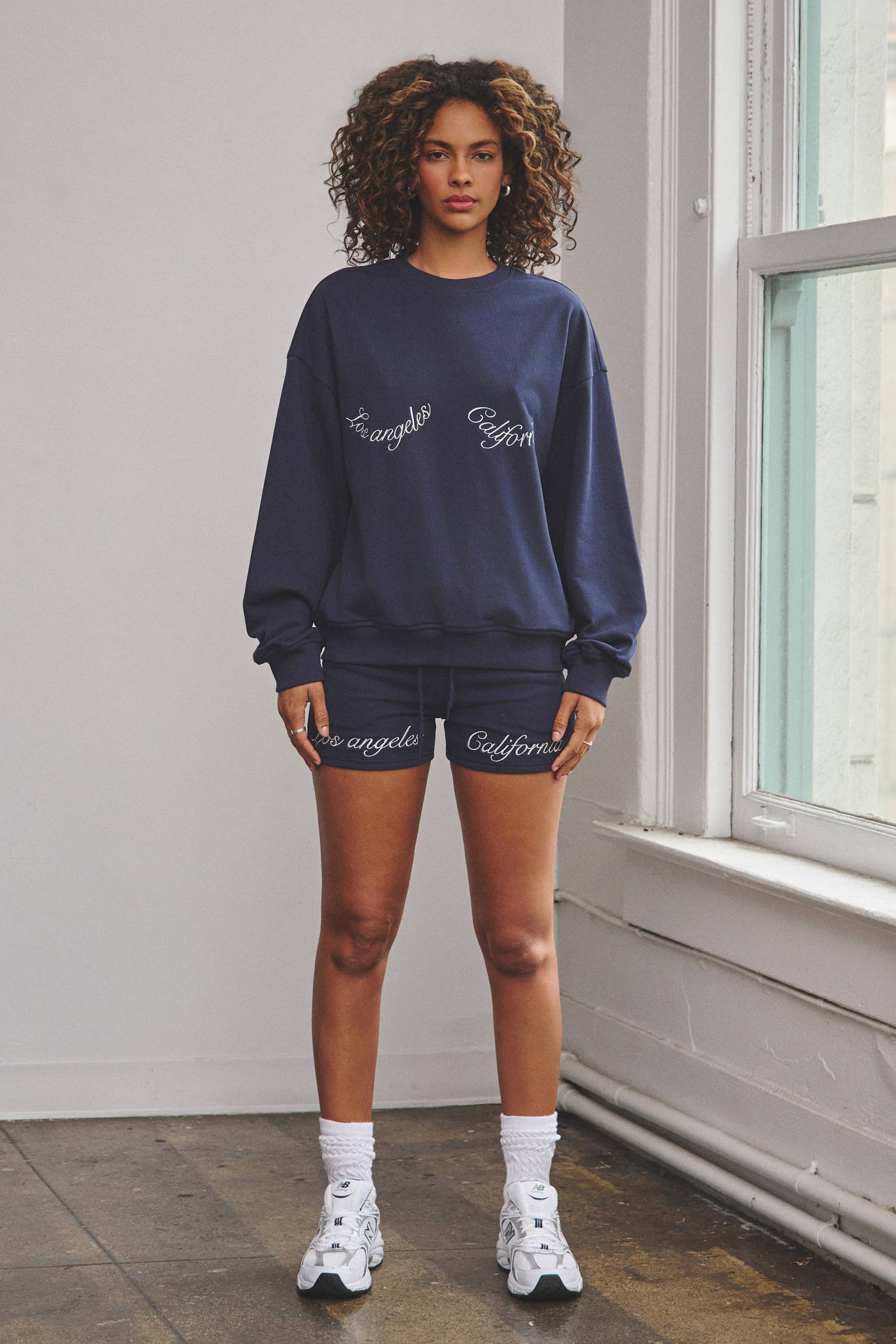 Los angeles french terry crewneck sweatshirt