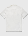Mariner S/S Camp Collar Embroidered Shirt - Brilliant White