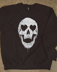Heart Eye Skull Crewneck Sweatshirt