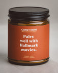 Pairs Well With Hallmark Movies - Holiday Gift Candle