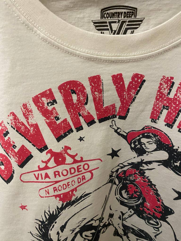 Beverly Hills Pony Club relaxed Crop T-shirt