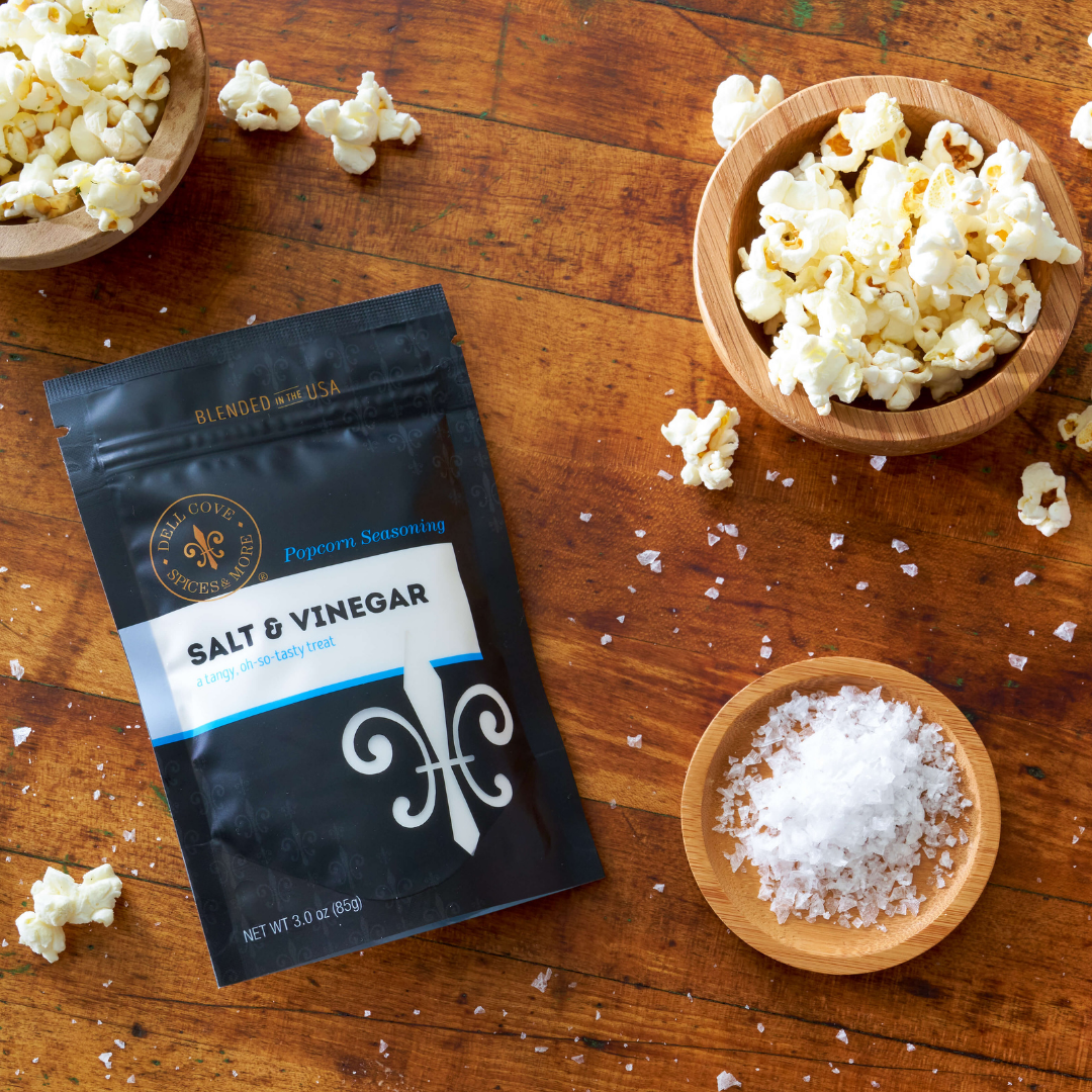 Salt And Vinegar Popcorn Seasoning - Tangy Salty Toppings