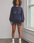 Los angeles french terry crewneck sweatshirt