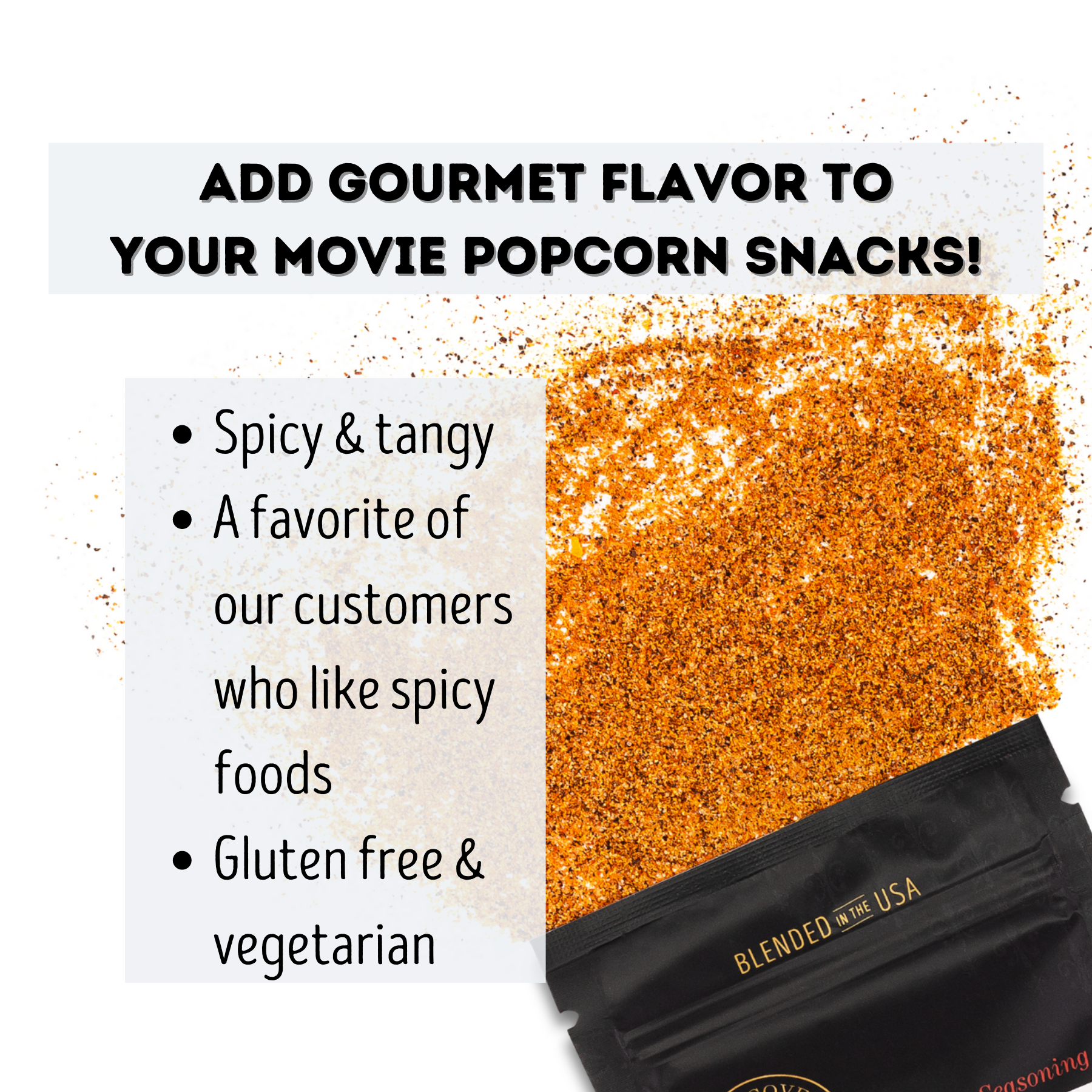 Buffalo Wings Popcorn Seasoning - Spicy Popcorn Flavor
