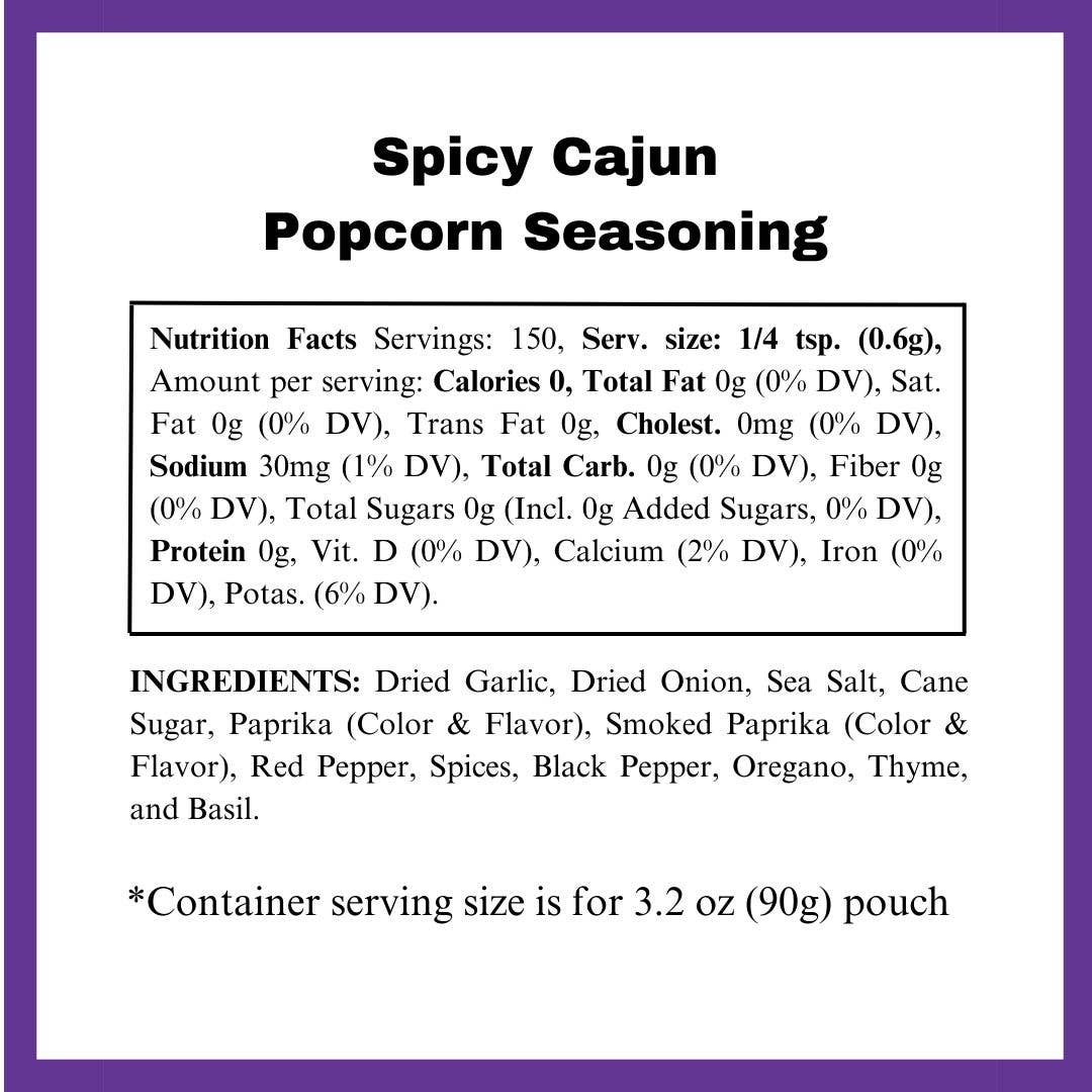 Spicy Cajun Popcorn Seasoning - NOLA New Orleans Louisiana