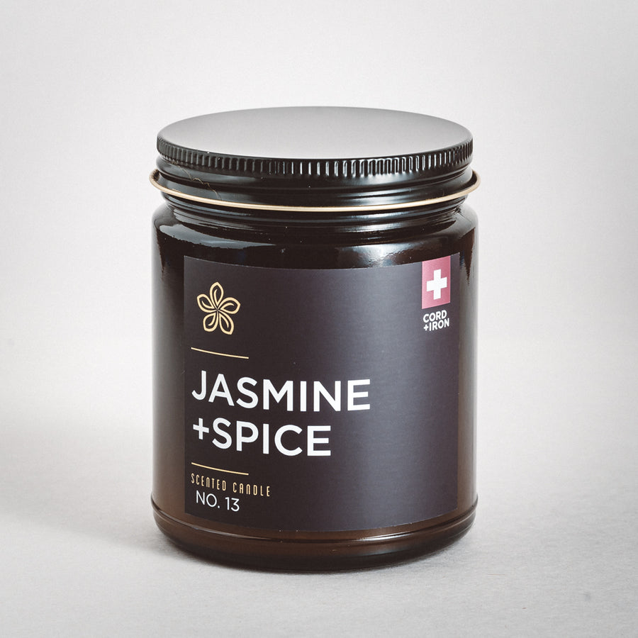 Jasmine + Spice - Amber Jar Candle