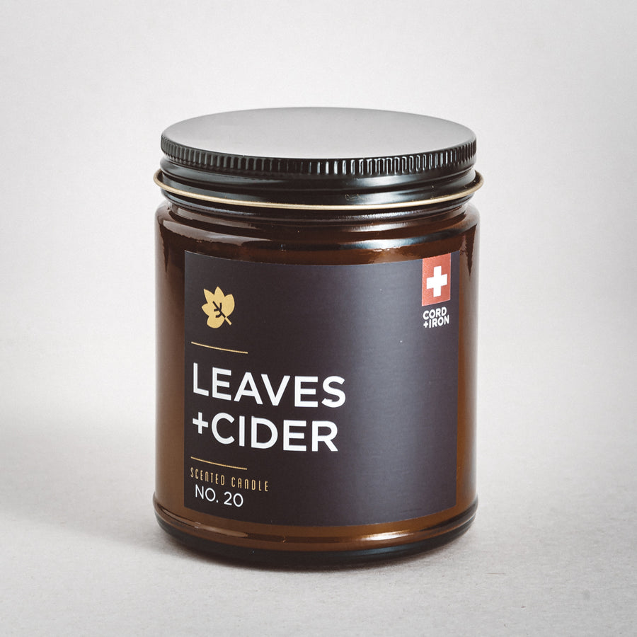 Leaves + Cider - Amber Jar Candle