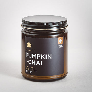 Pumpkin + Chai - Amber Jar Candle