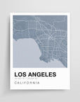 Color Swatch Map Print - Las Angeles